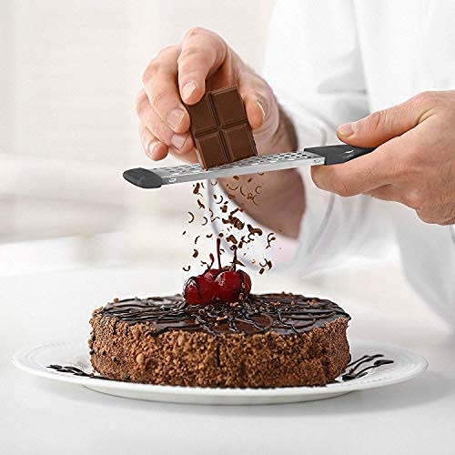 Mueller Ultra Bi-Directional Citrus Zester & Cheese Grater - Stainless Steel Razor-Sharp