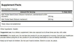 Swanson Milk Thistle with Silymarin for Liver Detoxification, Spleen & Kidney Healthy Function (120 Capsules)