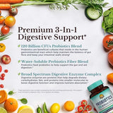Vitalitown Probiotics 120 Billion CFUs 36 Strains with Prebiotics & Digestive Enzymes 60 Veg Caps