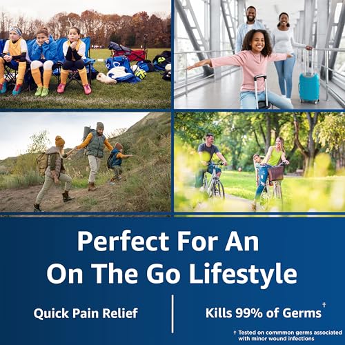 Dermoplast 3-in-1 Medicated First Aid Wipes - Analgesic & Antiseptic Sting-Free Cloths (10 Count)