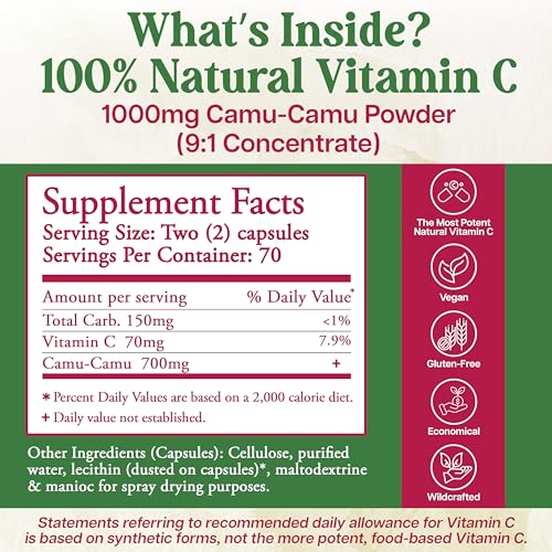 Whole World Botanicals Royal Camu 140 Count - Immune Support Superfruit Supplement