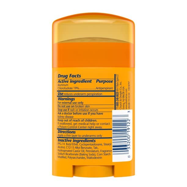 ARM & HAMMER Solid Ultra Max Fresh Deodorant - 1oz, 12 Pieces - Travel-Friendly Odor Protection