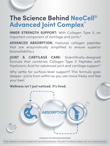 Neocell Collagen Type II for Joint Health & Cartilage Support - 120 Capsules
