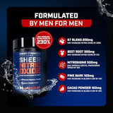 Nitric Oxide Booster - Clinically Tested for Pumps & Blood Flow - 270% More Nitric Oxide - Nitrosigine Supplement, S7 & Beetroot - Made in USA - 90 Capsules
