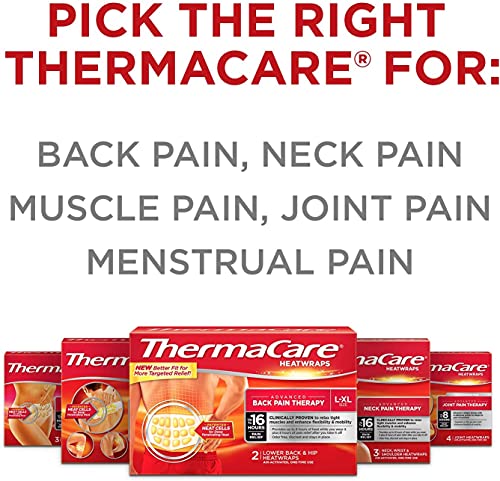 ThermaCare HeatWraps for Neck, Shoulder & Wrist Pain Relief - Advanced Heat Therapy