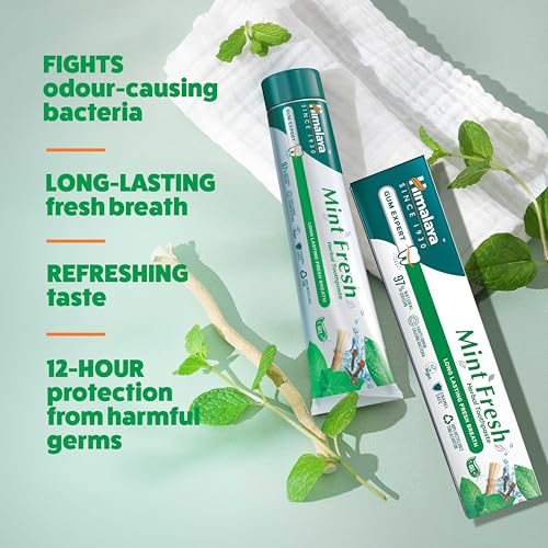 Himalaya Mint Fresh Herbal Toothpaste - 300ml Fresh Breath Formula