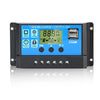 30A Solar Charge Controller with USB Ports for 12V/24V Batteries