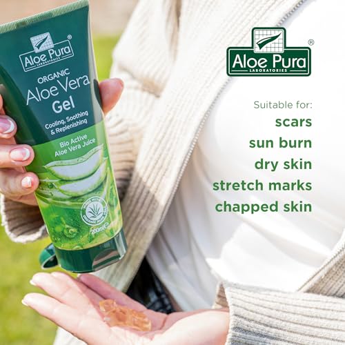 Aloe Pura Organic Aloe Vera Gel (100ml) - Natural, Soothing & Vegan Skincare