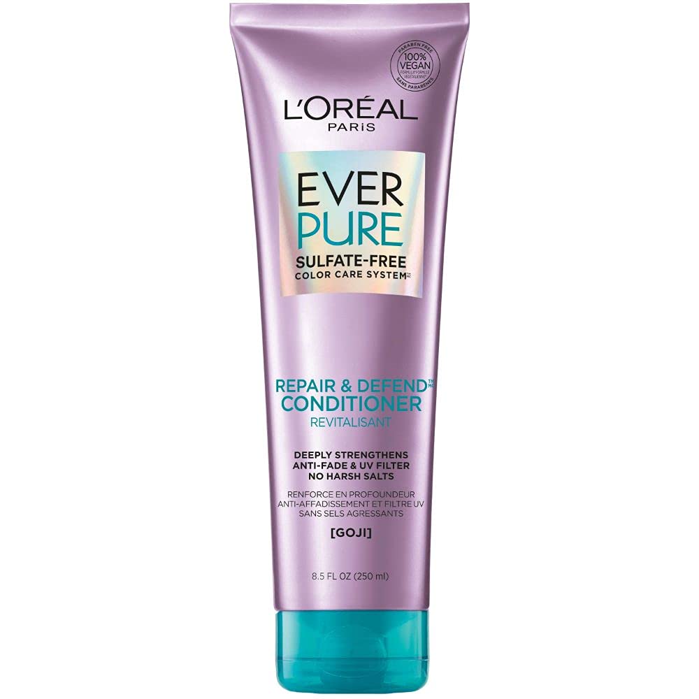 L'Oreal Paris EverPure Repair and Defend Sulfate Free Conditioner for Color-Treated Hair - 8.5 Fl Oz