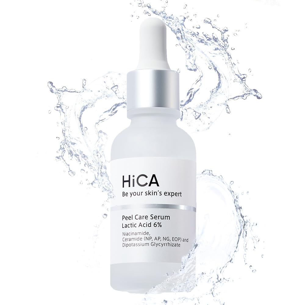 HiCA 6% Lactic Acid Peel Care Serum - Korean Korean Facial Peeling Solution for Sensitive Skin