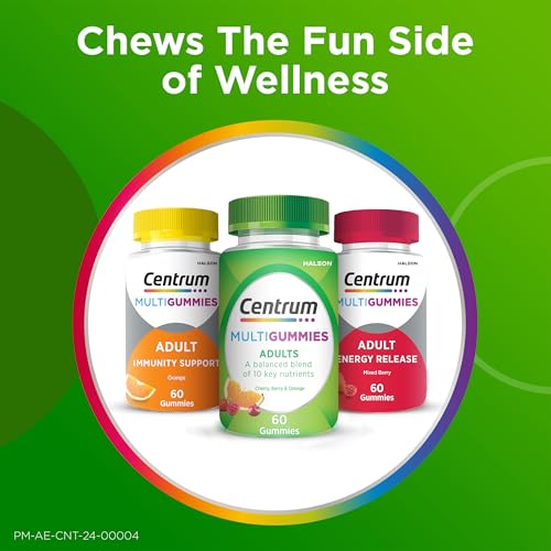 Centrum Gummies for Adults, 60 Gummies Multivitamin