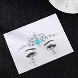 KASTWAVE Crystal Star Face Glitter Stickers - Festival Mermaid Body Jewels for Rave Parties