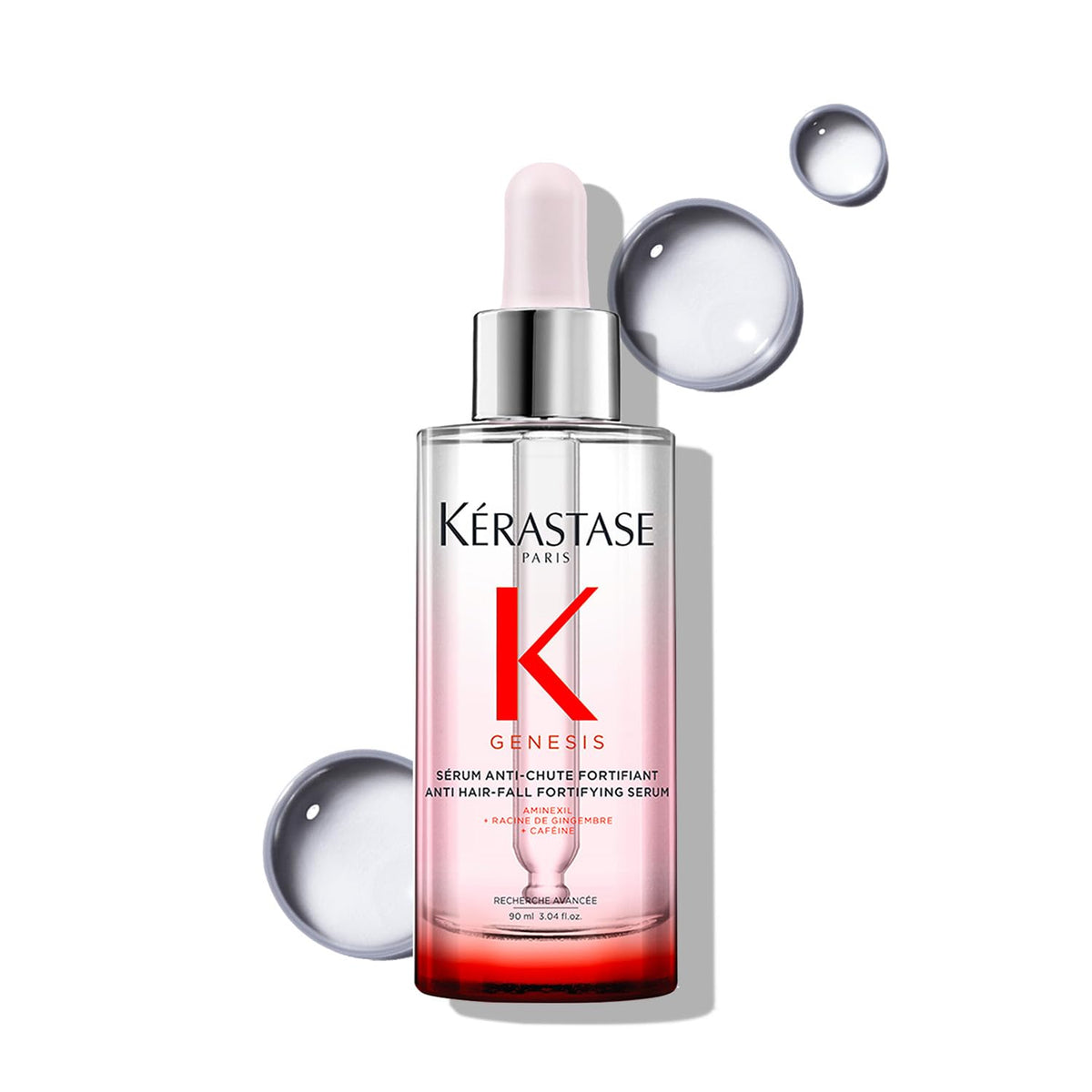 Kérastase Genesis Hair Serum - Nourishing & Fortifying Leave-In Conditioner for Weakened Hair with Ginger Root & Edelweiss Flower - 90ml