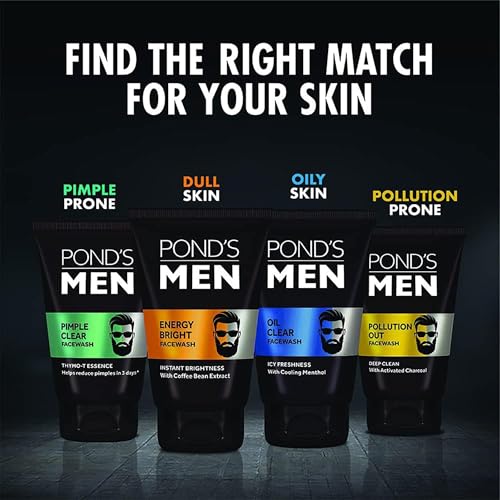 Pond's Men's Energy Bright Face Wash - Coffee Bean - 100g