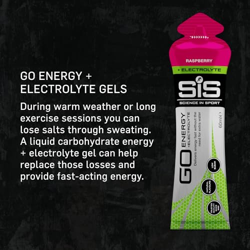 Science in Sport SiS GO Energy + Electrolyte Gel - Raspberry (6 x 60ml)
