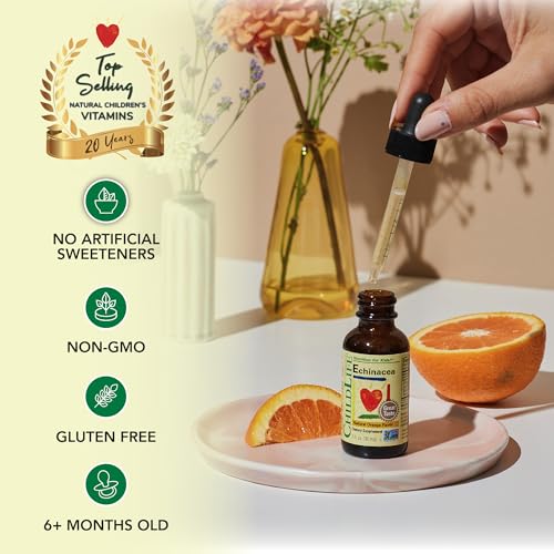 ChildLife Essentials Echinacea - Natural Orange Flavor Immune Support for Kids | 1 Fl Oz