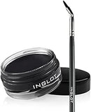 Inglot AMC Eyeliner Gel 77 & Precision Brush 30T - Intense, Long-lasting Liner