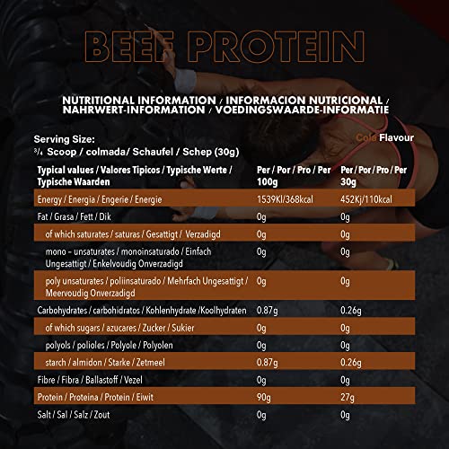 NXT Nutrition Beef Protein Isolate - Cola 540g Dairy-Free Protein Powder