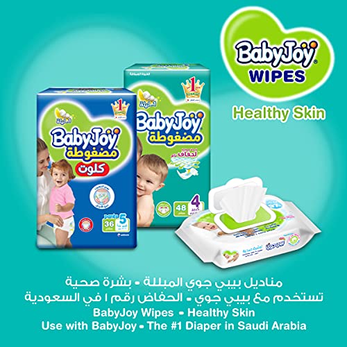 Babyjoy Healthy Skin Baby Wipes - Pack of 80 Gentle Cleansing Wipes for Sensitive Skin