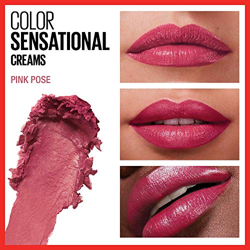 Maybelline Color Sensational Lipstick - Cream Finish, Pink Pose, 0.15 oz