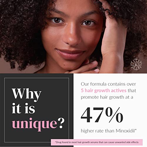 Kerotin Intensive Hair Growth Serum - Boost Density & Reduce Loss, 1 Month Supply