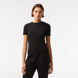 Lacoste Women's Premium Cotton Crew Neck T-Shirt: Effortless Style & Comfort