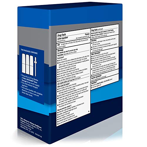 Rogaine Topical Solution Hair Regrowth Treatment (Pack of 3) - 60 ml Each | Clinically Proven Formula for Thicker, Fuller Hair