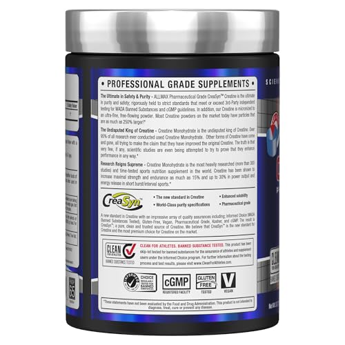 ALLMAX Nutrition Creatine Monohydrate Powder - 1000g | Unflavored | Muscle Strength & Recovery