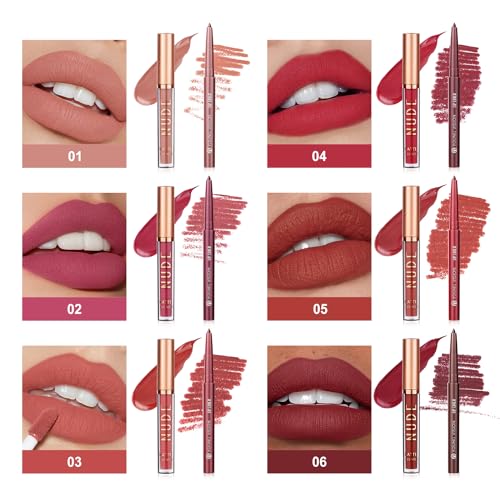 YOUNG VISION Liquid Lipstick & Lip Liner Combo Set - Matte Lip Contour Kit
