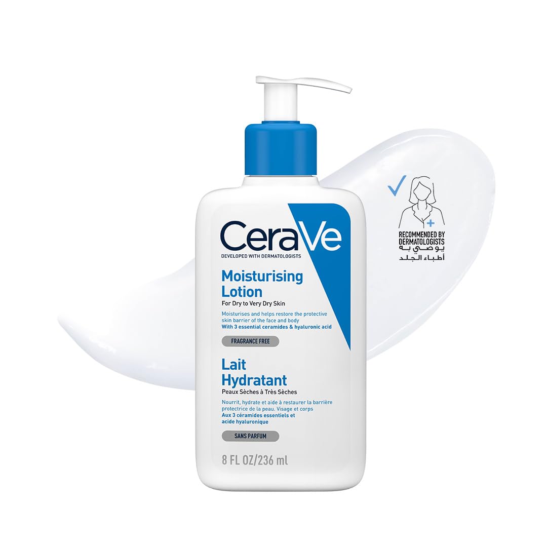 CeraVe Moisturizing Lotion with Hyaluronic Acid for Normal to Dry Skin - 236ml
