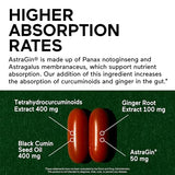 Smarter Nutrition Curcumin Softgels - Bioavailable with AstraGin & Black Cumin Seed Oil - 60 Count