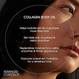 Advanced Clinicals Firming Collagen Body Oil - Tighten & Hydrate Your Skin