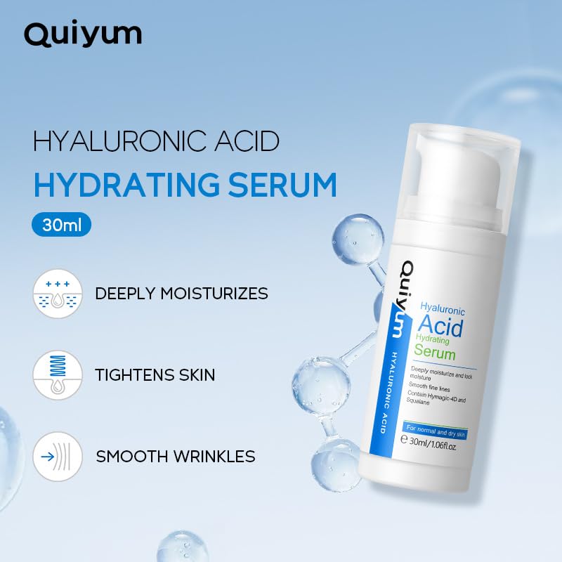 Hyaluronic Acid Hydrating Serum - Deeply Moisturizes, Smooths Fine Lines, Enhances Elasticity - 30ml