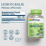 Solaray Lemon Balm: Calming & Relaxing Herbal Supplement