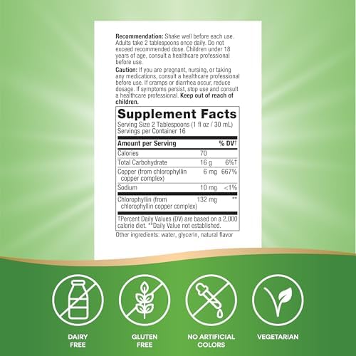 Nature's Way Chlorofresh, Liquid Chlorophyll, Mint Flavored 473.2ml