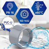 PVC Reduction Bushing U Ø 63mm to 50mm - 10 Year Warranty by MONTERAL