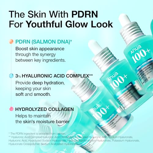 ANUA PDRN Hyaluronic Acid Capsule 100 Serum - 30ml | Intensive Hydration & Plumping Korean Skincare