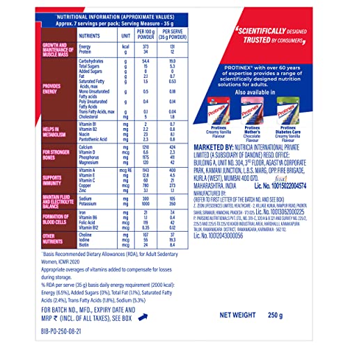 Protinex Health Supplement & Nutritional Protein Mix - Rich Chocolate, 250g