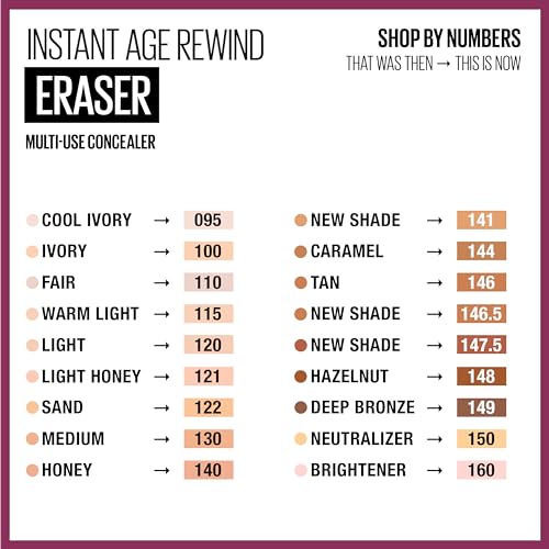 Maybelline Instant Age Rewind Eraser Dark Circles Treatment Multi-Use Concealer, 147.5g