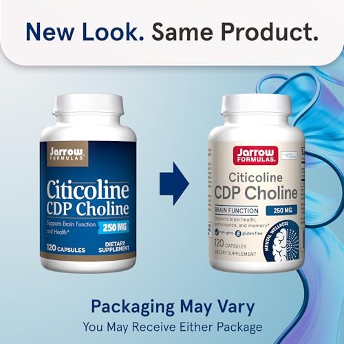Jarrow Formulas Citicoline CDP Choline - Brain Health & Memory Support