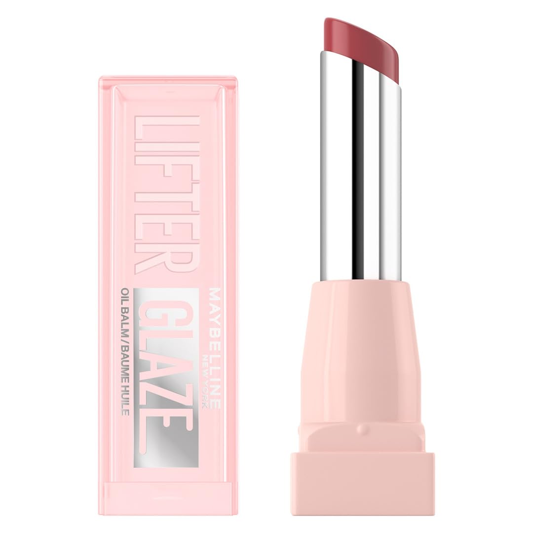 Maybelline New York Lifter Glaze Oil Balm Lipstick - Hydrating Glossy Balm with Hyaluronic Acid & Acerola Cherry Extract - Shade 007 Berry Haze
