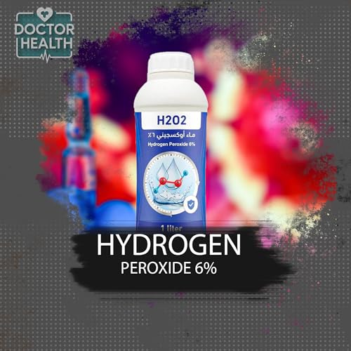 6% Hydrogen Peroxide Solution - 1 Liter Medical Grade Disinfectant