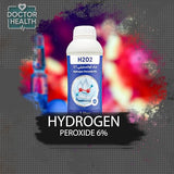 6% Hydrogen Peroxide Solution - 1 Liter Medical Grade Disinfectant