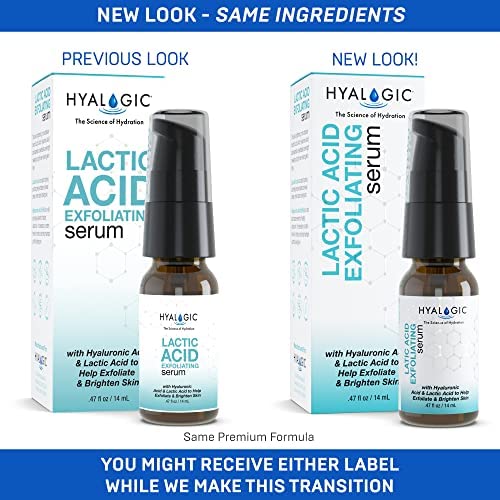 Hyalogic Spa Exfoliating Lactic Acid Serum with Hyaluronic Acid (0.47 fl oz)