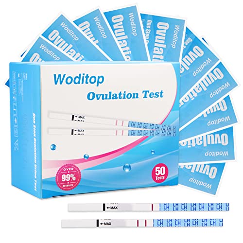 50 Pack Ovulation Predictor Test Strips - Fast Home Fertility Self-Checking Kit