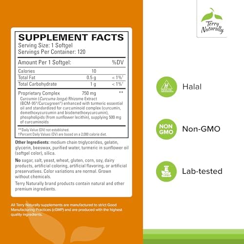 CuraMed Better Than Turmeric - Powerful Anti-Inflammatory Support (750mg, 120 Softgels)