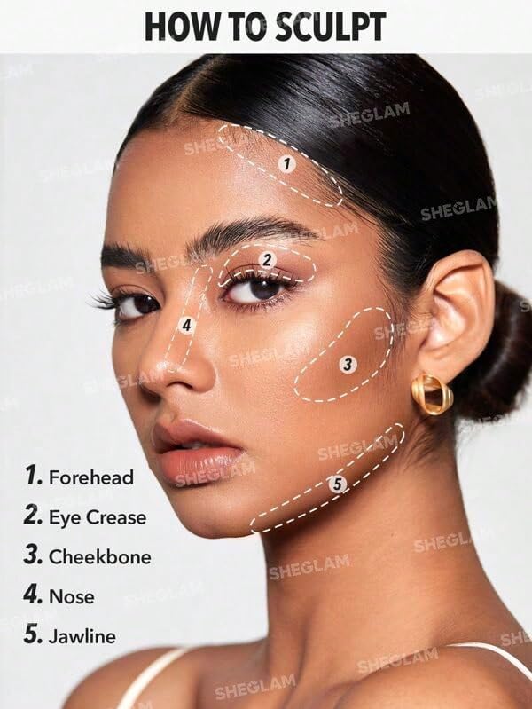 SHEGLAM Snatch 'n' Define Cream Contour Stick - Warm Honey | Long-Lasting, Sweat-Proof Bronzer for Flawless Contouring