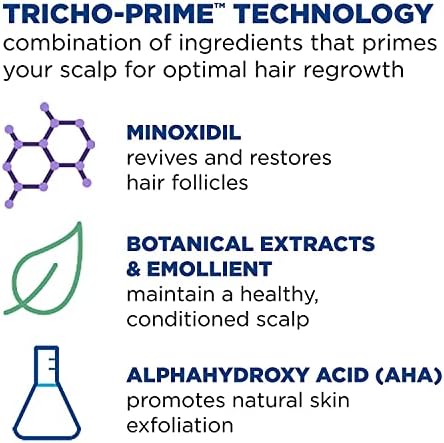 Men's Rogaine 5% Minoxidil Foam - 3-Month Hair Regrowth Treatment for Thinning Hair & Baldness