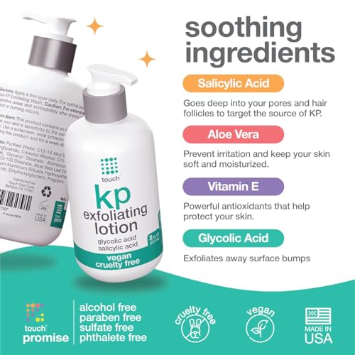 Keratosis Pilaris Treatment Lotion - 15% Glycolic Acid & 2% Salicylic Acid, Exfoliating & Moisturizing cream