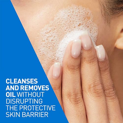 CeraVe Foaming Cleanser for Oily Skin 473ml, Hyaluronic Acid, Fragrance Free